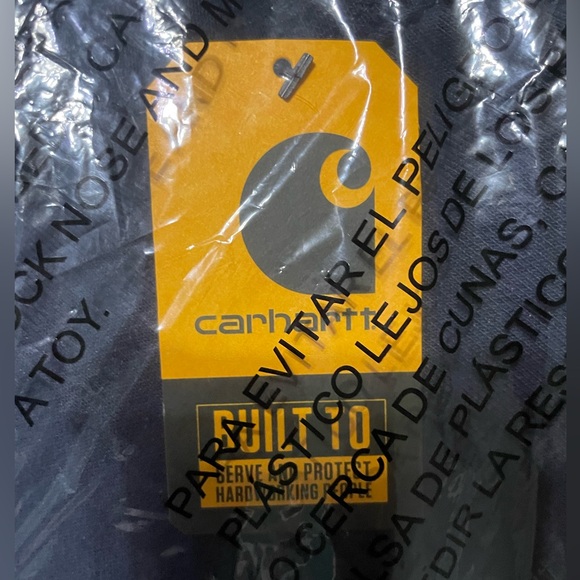 Carhartt Loose Fit Midweight Crewneck Sweatshirt Men’s Navy Size Large - Picture 3 of 7